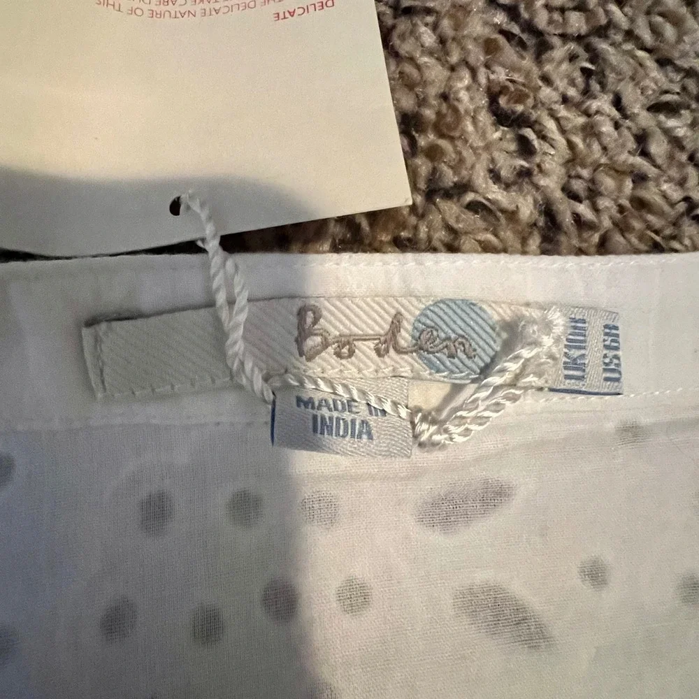 Boden white eyelet